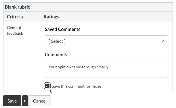 Canvas Bonus Tip Save Frequent Comments The Whiteboard