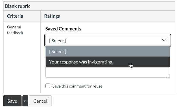 Canvas Bonus Tip Save Frequent Comments The Whiteboard